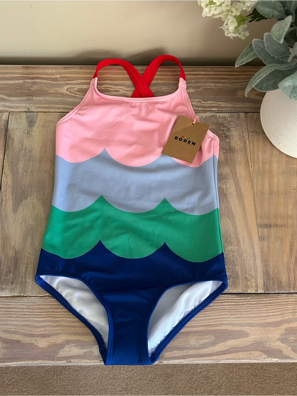Mini Boden Colorblock One Piece Swimsuit 🆕 ⛱️